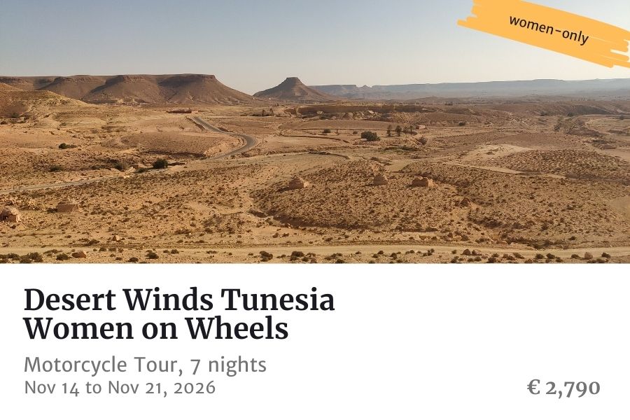 women only tunisia motorcycle tour