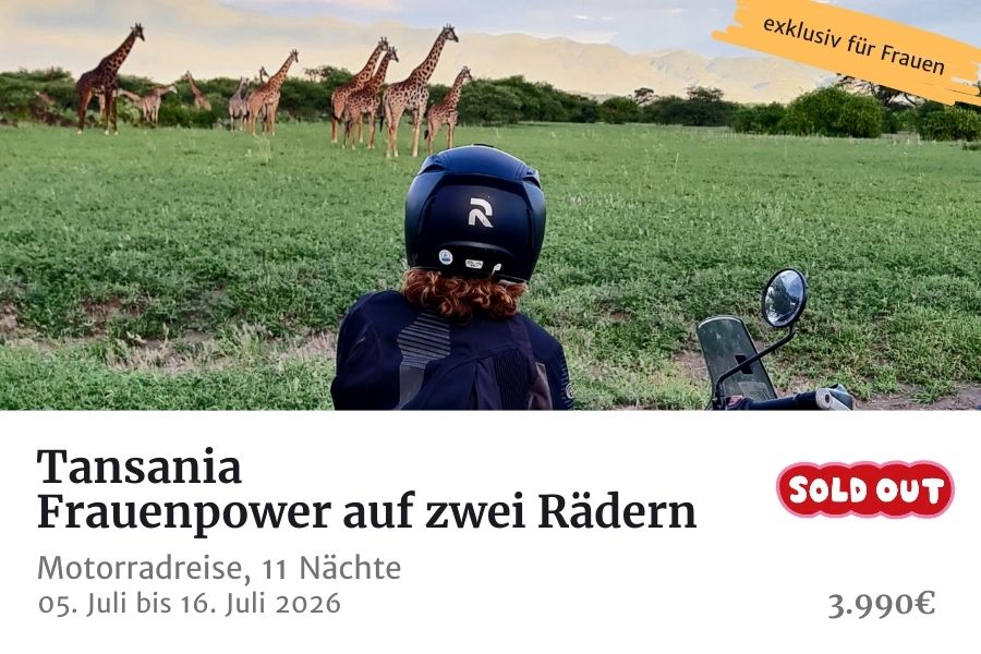 Frauen Motorradtour Tansania