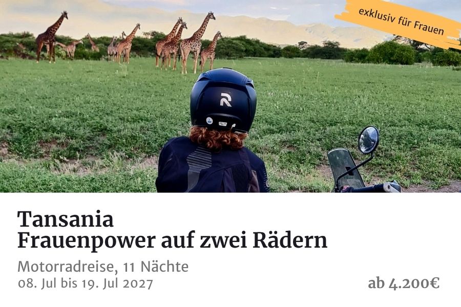 Frauen-Motorradreise
