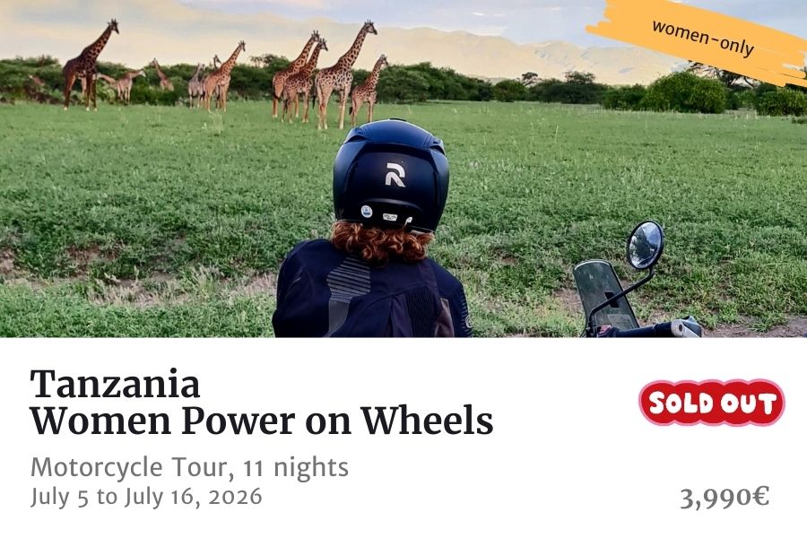 Women only motorcycle tour tanzania